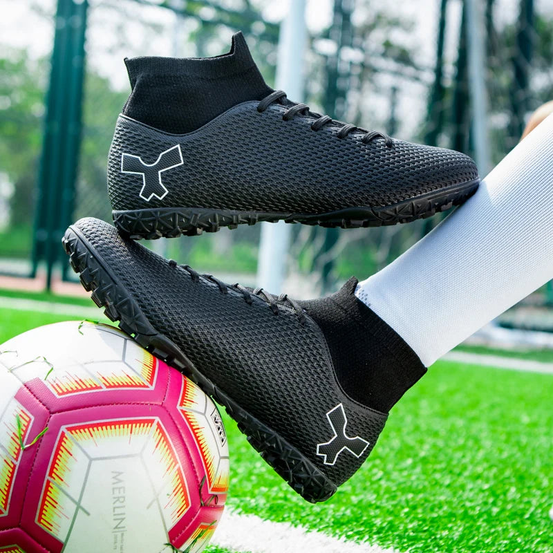 Hoogwaardige voetbalschoenen voor heren, duurzame voetbalschoenen voor jongens, lichtgewicht voetbalschoenen voor kinderen, futsal-trainingsschoenen, voetbalschoenen met noppen