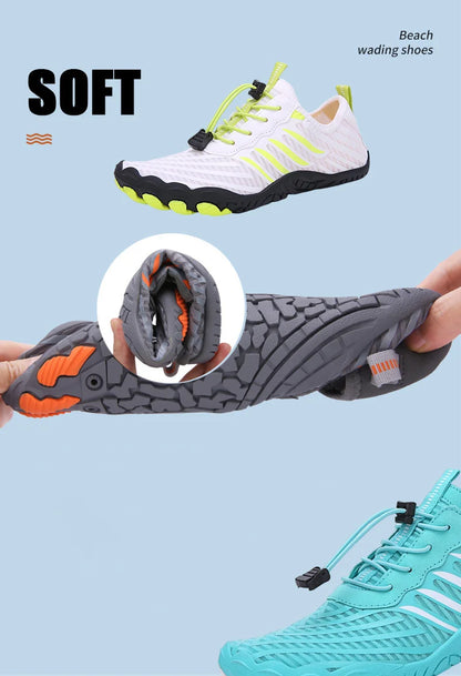 Herren Damen Wasserschuhe Aqua-Schuhe Drainage-Schuhe Strandsport Schwimmsandalen Schnelltrocknend Bootfahren Barfuß Tauchen Angeln Surfen Sneaker