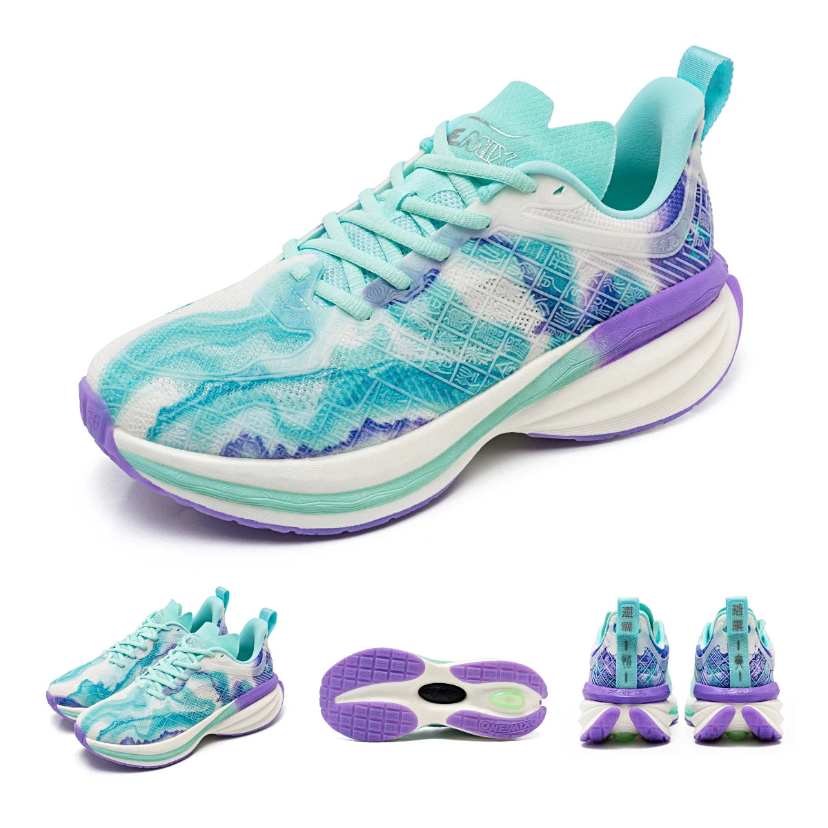 ONEMIX Pantofi sport chinezești Pantofi de alergare noi pentru bărbați, cu amortizare, antiderapant, respirabili, ușori, pentru exterior, pantofi sport pentru femei