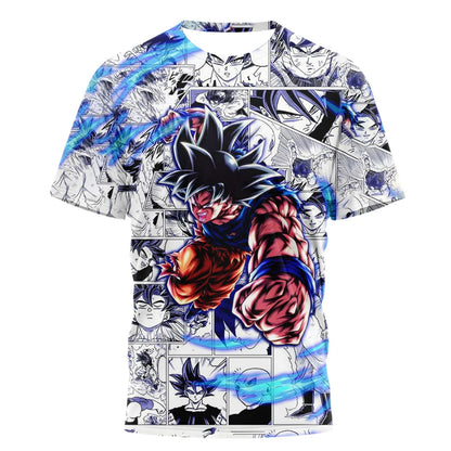 Letní tričko Dragon Ball – dětská trička s motivy anime postav, Goku Super Saiyan – trička pro chlapce, dětská trička s krátkým rukávem, Y2K