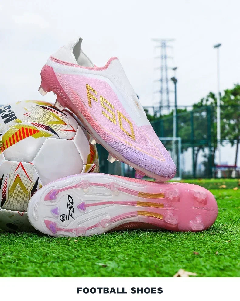 New Men Football Boots Non-Slip Boys Outdoor Hot-selling Soccer Shoes Grass Match Sneakers High-quality Cleats High-top Light