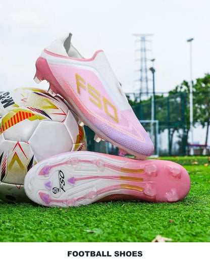 New Men Football Boots Non-Slip Boys Outdoor Hot-selling Soccer Shoes Grass Match Sneakers High-quality Cleats High-top Light