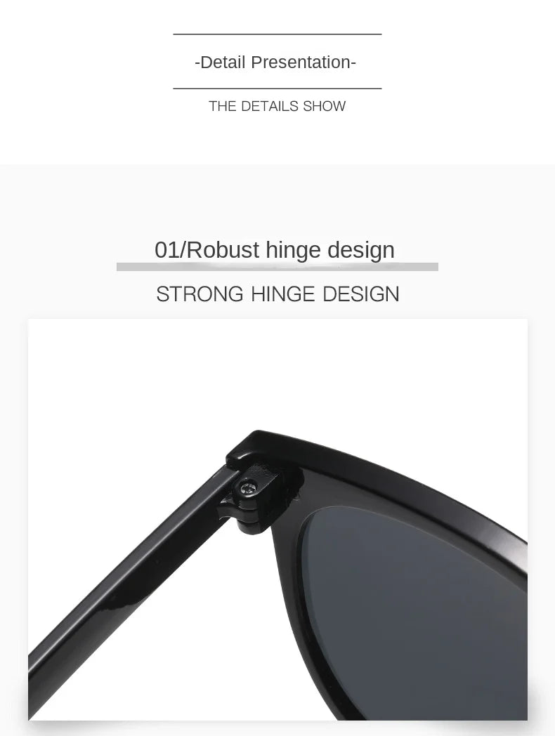 Fashion Korean Vintage Square Sunglasses Women Oversized Sunglass Men Retro Trend Black Sun Glasses Shades Goggle UV400 Eyewear