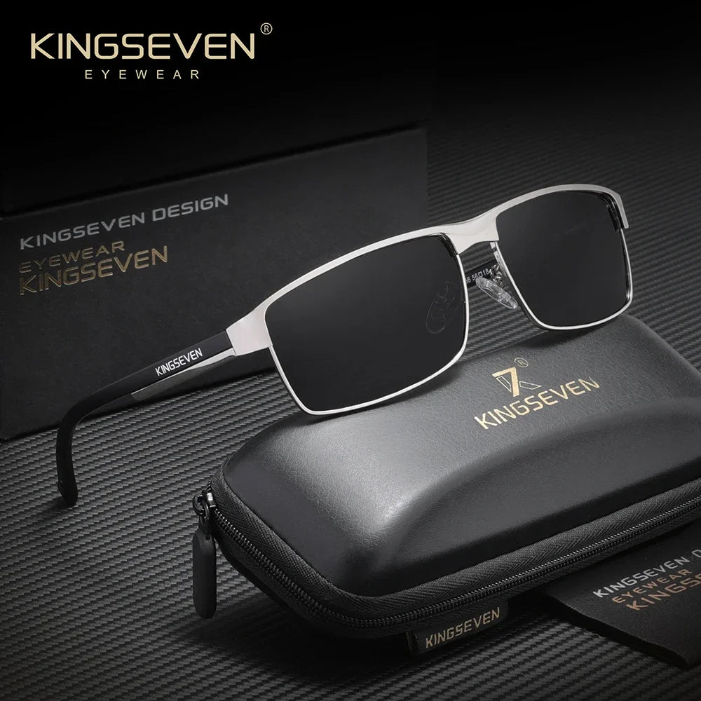 KINGSEVEN Luxury Classical Vintage Unisex Polarized Sunglasses Outdoor Sports Protective Anti-Glare Trendy Driving Eyewear