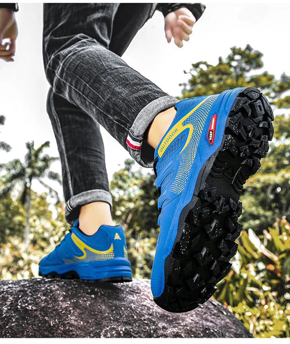 Scarpe da uomo per attività all'aperto - Scarpe da alpinismo antiscivolo da uomo - Calzature da viaggio, escursionismo e avventura - Sneaker casual alla moda