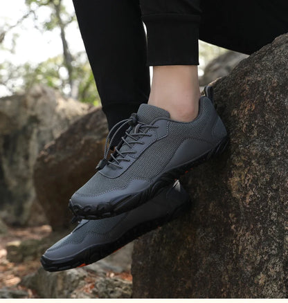 Męskie buty turystyczne typu „barefoot” – oddychające buty sportowe do aktywności na świeżym powietrzu, buty wspinaczkowe, buty trekkingowe, antypoślizgowe, wygodne, męskie buty codzienne do biegania
