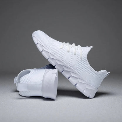 Zapatillas deportivas para hombre de malla ligeras; zapatos planos informales para mujer; zapatillas deportivas de running para hombre; zapatillas de tenis blandas y transpirables; zapatillas deportivas para hombre.