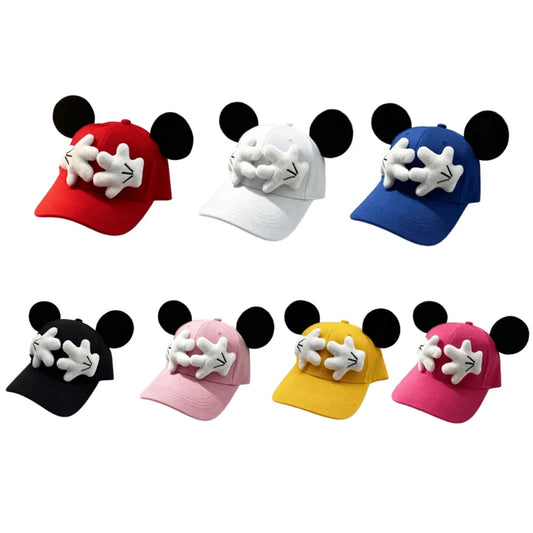 Anime Mouse Hot Sale Parent-Child Children's Baseball Cap Cartoon Big Eared Casual Sports Snapback Hat for Boys and Girls Gift