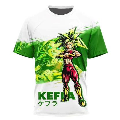 Letní tričko Dragon Ball – dětská trička s motivy anime postav, Goku Super Saiyan – trička pro chlapce, dětská trička s krátkým rukávem, Y2K