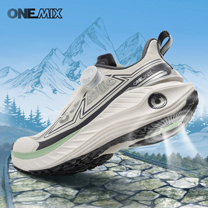ONEMIX Sapatos Desportivos Casuais de Outono-Inverno para Viagens, Sapatos de Caminhada ao Ar Livre para Homem, Sapatos Leves e Antiderrapantes, Sapatos de Trekking para Homem