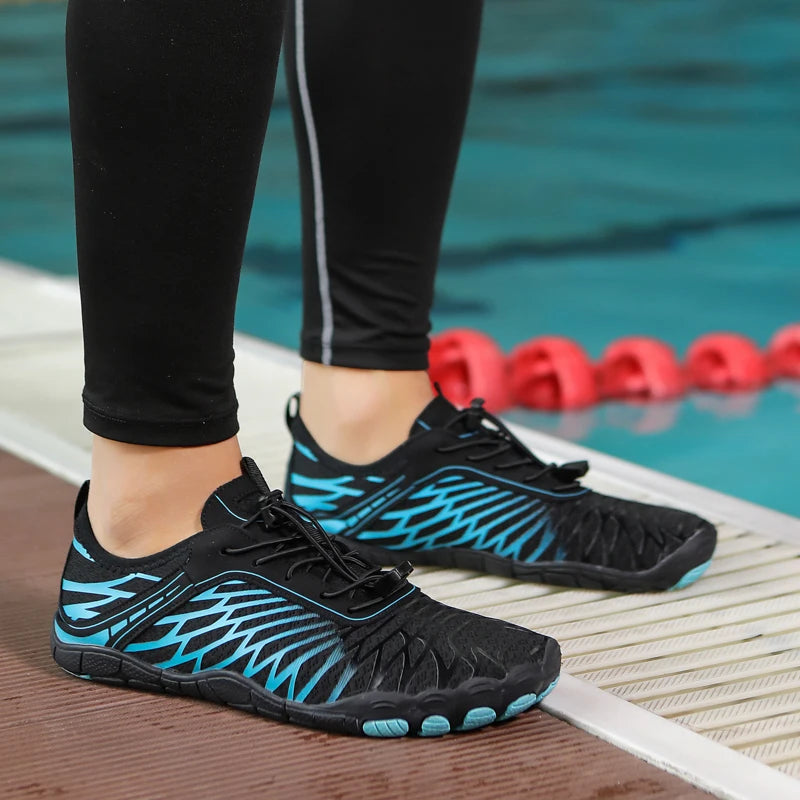 Men Water Shoes Women Beach Barefoot Aqua Shoes Quick Dry Swimming Wading Sports Sneakers Upstream Boating Fishing Surf Sneakers