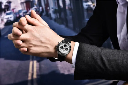 Novo Original PAGANI DESIGN PD-1664 Relógio de Pulso de Luxo para Homem, Movimento de Quartzo Japonês VK63, Safira, Cronógrafo Resistente à Água, Dourado