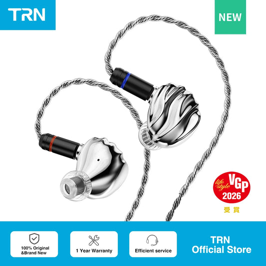 TRN SHELL Four-Unit Dynamic Driver Planar Hybrid Headphones Triple Dynamic + Planar Acoustic Architecture Headphones