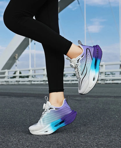 New men's and women's running shoes breathable racing sports shoes carbon cushioning lightweight men's jogging training shoes
