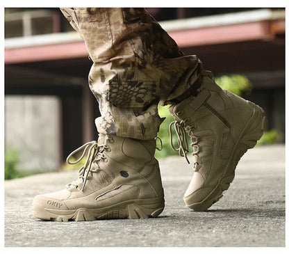 Men Tactical Boots Boots Men Desert Waterproof Work Safety Shoes Hiking Shoes Ankle Men Outdoor Boots