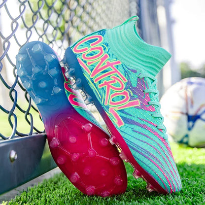 New Men Football Boots Cleats Sneakers High-top High-quality Soccer Shoes Non-Slip Futsal Grass Match Indoor Hot-selling FG/TF