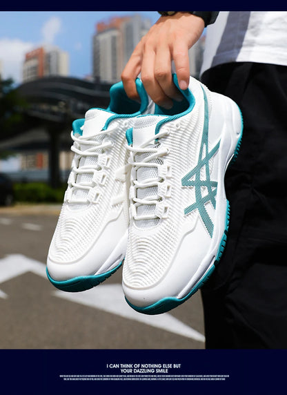 Herren Damen Badmintonschuhe Tischtennisschuhe für Volleyball Handball Sport-Sneaker rutschfest aus Mesh atmungsaktiv für das Training auf dem Spielfeld
