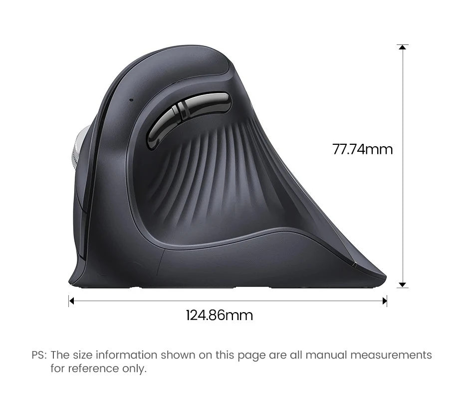 Mouse Wireless Bluetooth5.0 2.4G Ergonomic 4000DPI 6 Mute Buttons for MacBook Tablet Laptops Computer PC Mice