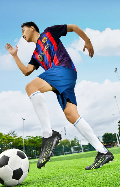 New Men's Soccer Shoes Match Football Boots Sneakers Non-Slip Grass Cleats High-Quality Futsal Indoor Hot-Selling High-Top Outdoor