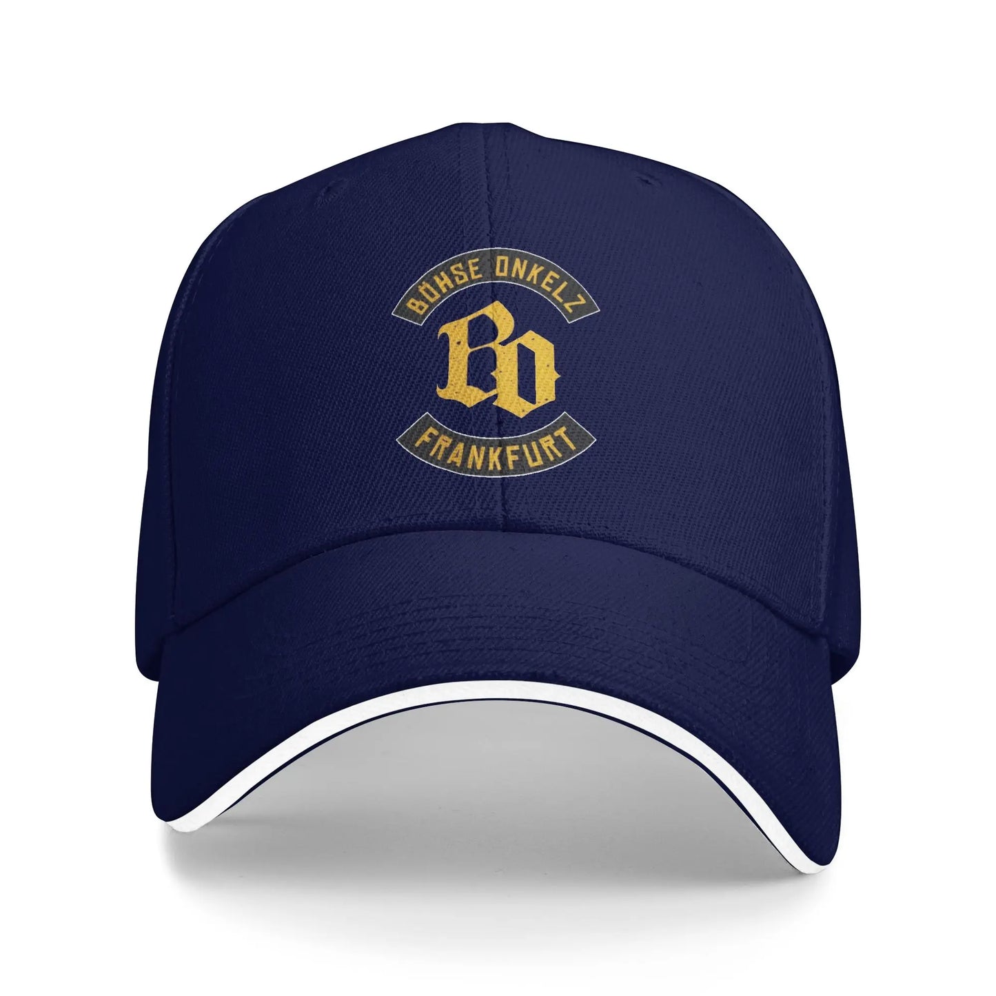 Golden BO Bohse onkelz Germany Band Hiking Baseball Caps Male  Unisex Peaked Cap Female Pool Party Coquette Hat