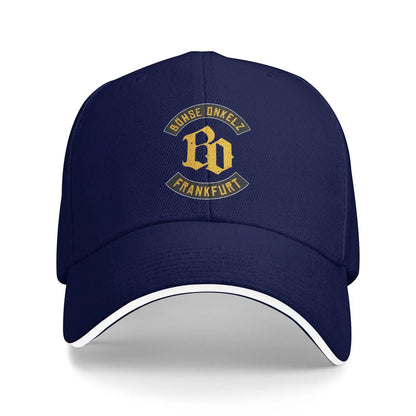 Golden BO Bohse onkelz Germany Band Hiking Baseball Caps Male  Unisex Peaked Cap Female Pool Party Coquette Hat