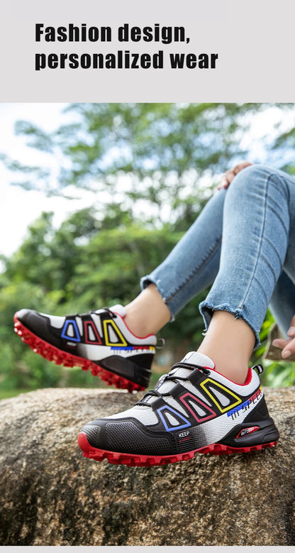 Men's Hiking Shoes Outdoor Sports Lace-Up Hiking Shoes Women's Hiking Sports Non-slip Hunting Tactical Sports Shoes