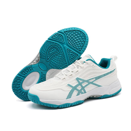Herren Damen Badmintonschuhe Tischtennisschuhe für Volleyball Handball Sport-Sneaker rutschfest aus Mesh atmungsaktiv für das Training auf dem Spielfeld