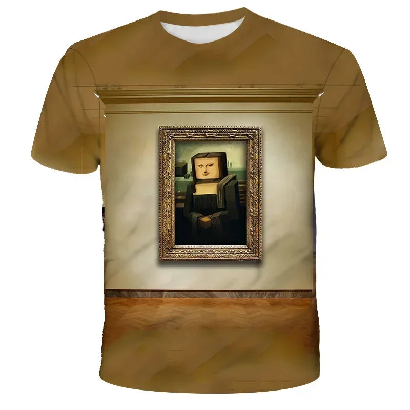 3D Printed Casual Summer Cute Boys Girls Building Blocks Cartoon T-shirt Boys T Shirt Minecraft Popular Tops Inside Outside Mc