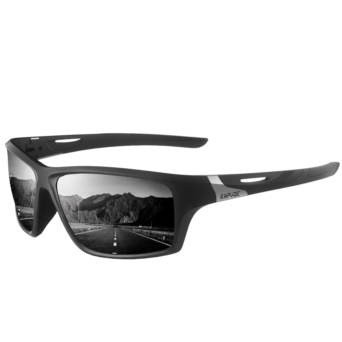 Kapvoe Polarisierte Angel-Sonnenbrille Radfahren Herren Damen UV400 Fahrradbrille Sportbrille Fahrradbrille MTB-Fahrradbrille