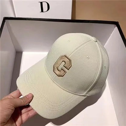 Hats for Men 2023 New C Letter Embroidered Baseball Cap Kpop Fashion Couple Snapback Cap Men and Women Sun Hats Chapeau Homme