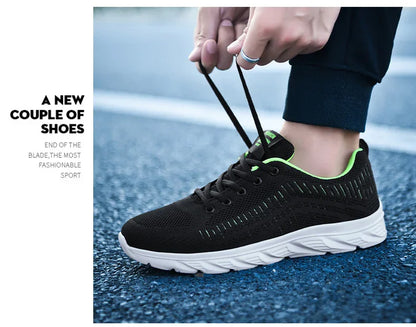 Sports Men's Running Jogging Shoes Casual Sneakers Outdoor Lace-Up Breathable Mesh Light Tennis Outdoor Walking Size 39-46