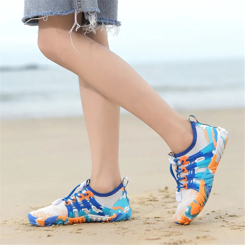 12 Farben Wasserschuhe für Kinder, Sommer, Strand, Five Fingers, Barfuß, Schwimmen, Aqua-Schuhe, schnell trocknend, Meer, Fluss, Kindersneaker