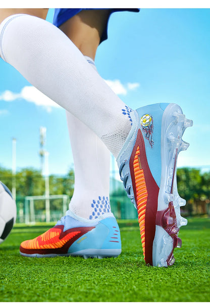 New Men Football Boots Sport Soccer Shoes Outdoor Cleats Adult Non Slip Boys Long Spikes Training Breathable Match Comfortable