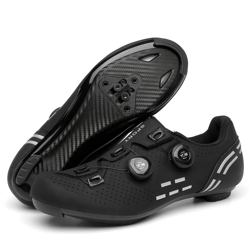 Scarpe da ciclismo di alta qualità da uomo SPD autobloccanti per bici da corsa, scarpe sportive da donna MTB da montagna antiscivolo 36-47