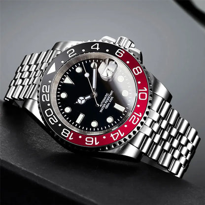 200m Waterproof Miyota8215 Automatic Men's Watch Diver Watches 40mm Mechanical Movement Luminous Jubilee Strap Glide Lock Buckle