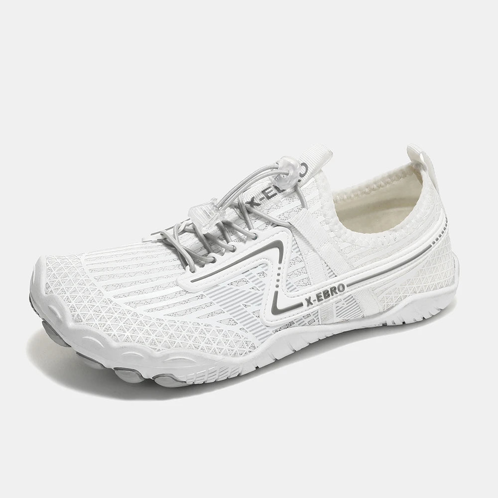 Oiaano Barfußschuhe mit breiter Zehenbox, schwarz, für Damen und Herren, Unisex-Sportsneaker, Aqua-Strandschuhe mit weicher Sohle, leicht und atmungsaktiv