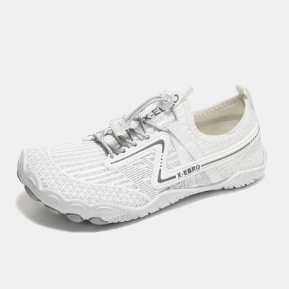 Oiaano Barfußschuhe mit breiter Zehenbox, schwarz, für Damen und Herren, Unisex-Sportsneaker, Aqua-Strandschuhe mit weicher Sohle, leicht und atmungsaktiv