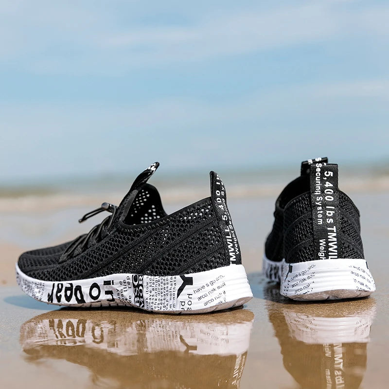 Herren Damen Aqua-Schuhe Watschuhe Wasser stromaufwärts Outdoor-Sport Strand-Sneaker Canyoning Camping Amphibisch Flusswandern Bach