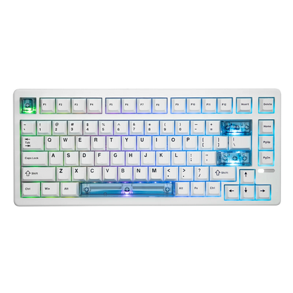 EPOMAKER HE80 75% US-QWERTY-Layout Hot-Swap Creamy Gasket kabelgebundene magnetische mechanische Tastatur mit Hall-Effekt, DKS SOCD für PC/Mac