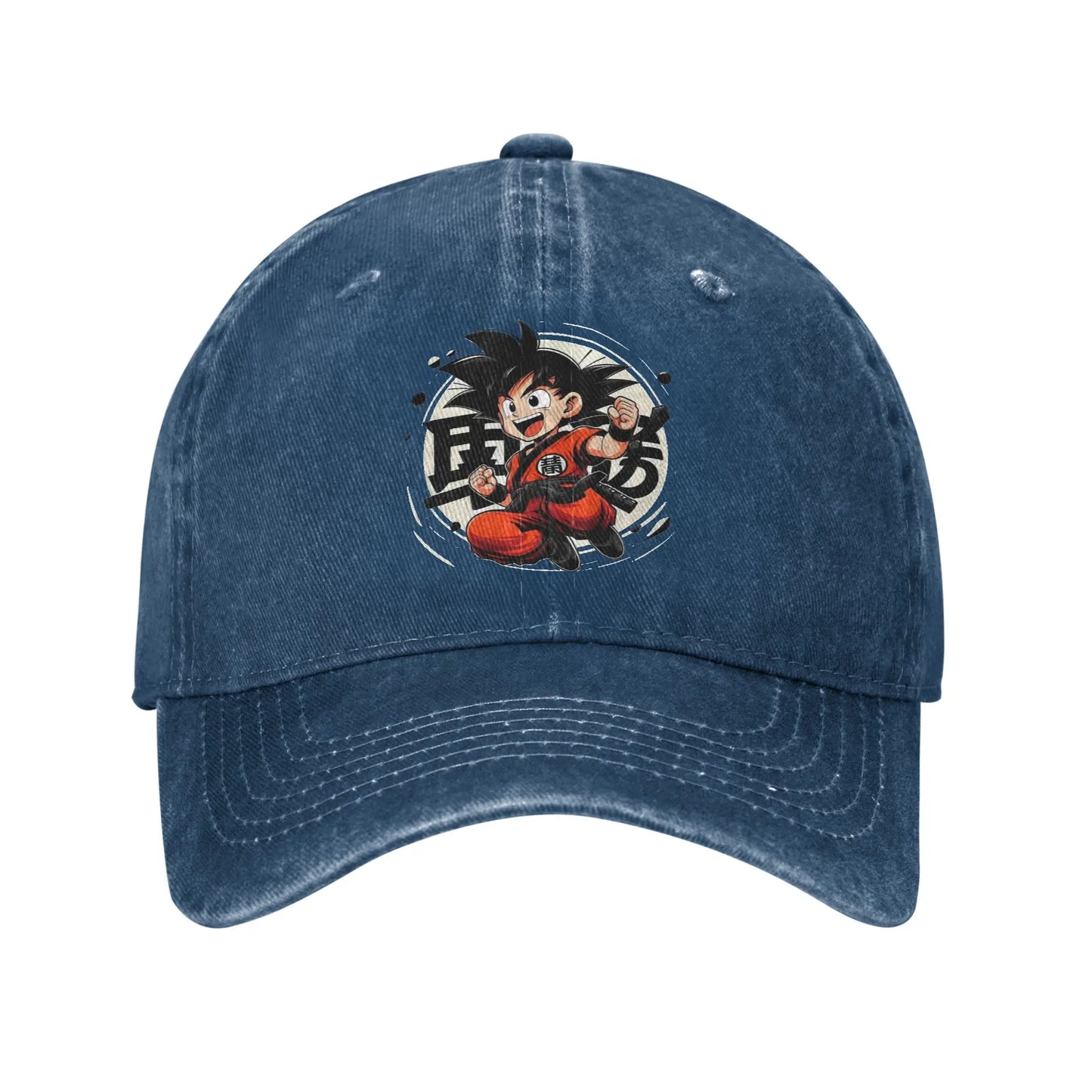 Goku Anime Dragon Ball Men Women Baseball Caps Distressed Denim Hats Cap Vintage Outdoor Running Adjustable Fit Headwear
