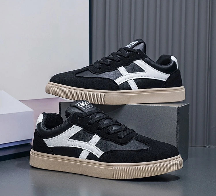 Herren-Freizeitschuhe – Leichte Freizeit- und Outdoor-Wanderschuhe – Sneaker – Rutschfeste flache Herrenschuhe