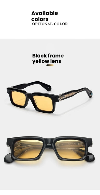 JMM BELVEDERE Vintage Square Retro Sun glasses for man Fashion Women sunglasses 2025 3D Carving and Gemstone Design sunglass man