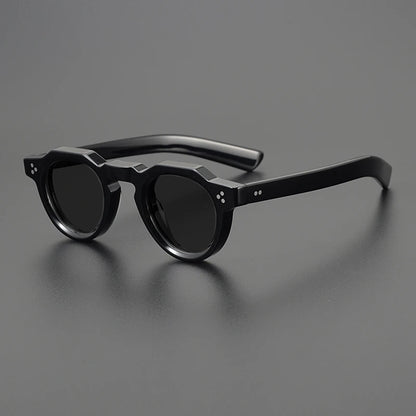 Vintage Polarized Acetate Sunglasses Men Quality Retro Designer Small Sunglasses Women UV400 Handmade Luxury Brand Eyewear
