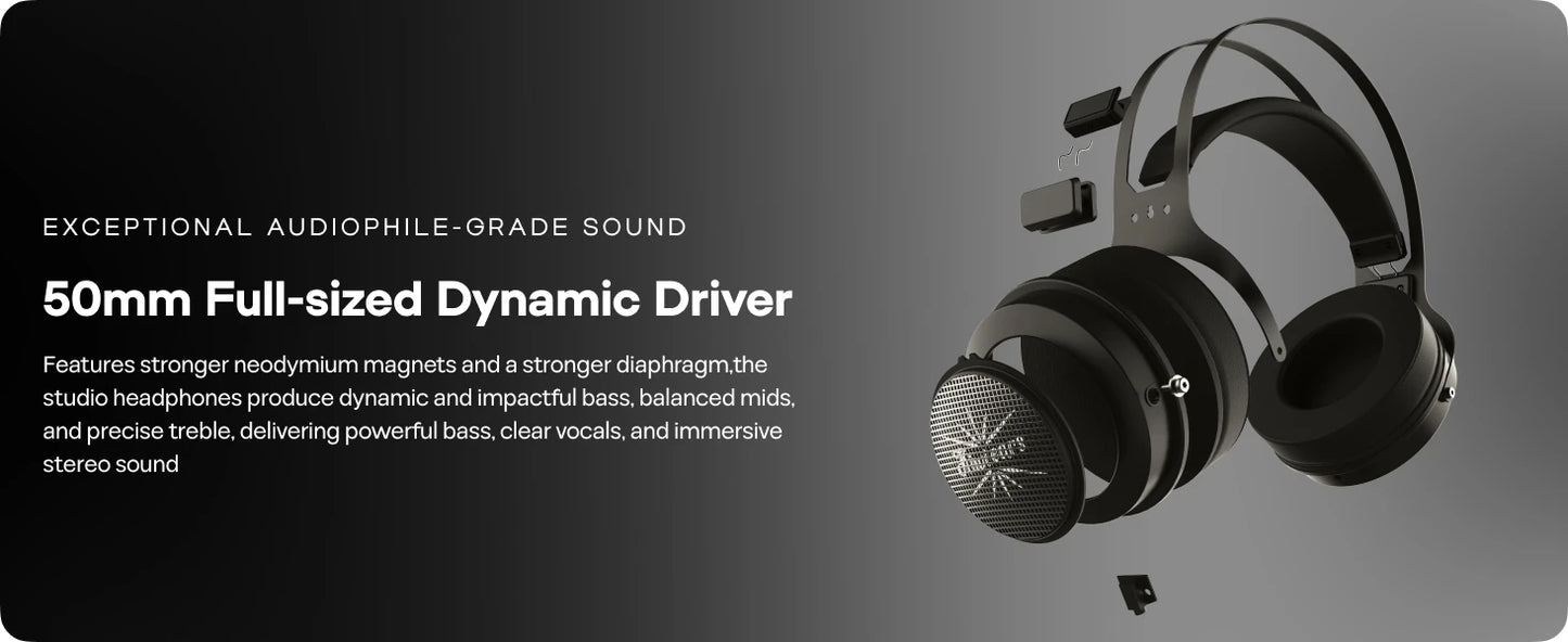 Pre-order Linsoul Kiwi Ears Altruva Hi-Fi 50mm Dynamic Driver Headphones Open-Back Design Headphones with Premium Design