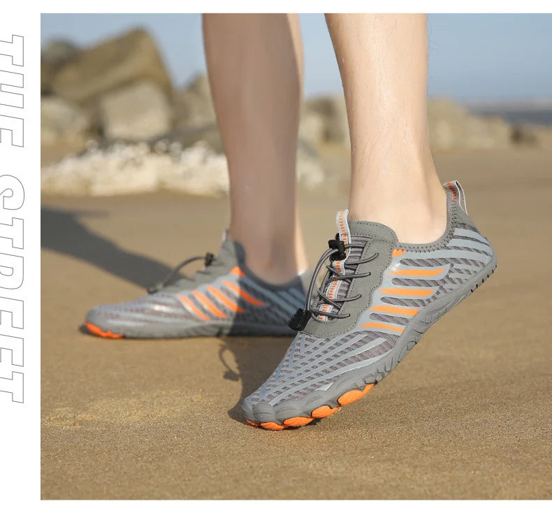 Herren Damen Wasserschuhe Aqua-Schuhe Drainage-Schuhe Strandsport Schwimmsandalen Schnelltrocknend Bootfahren Barfuß Tauchen Angeln Surfen Sneaker