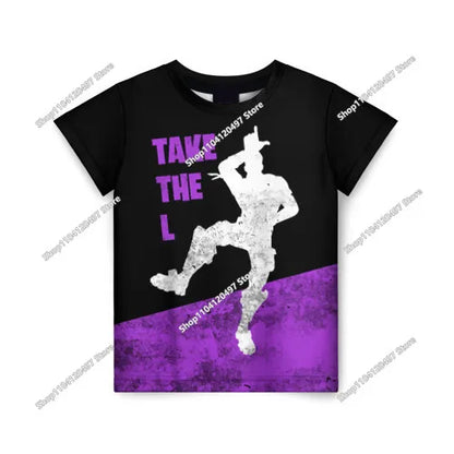 2026 Fortnite T-shirt Boys Summer Anime Game T Shirt Everyone T-Shirt Cute Tee Shirt Basic Battle Gamer Short Sleeve Man Tshirt