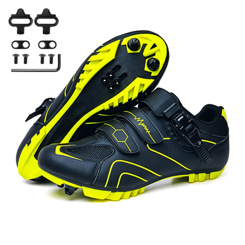 Professionelle selbstsichernde Fahrradschuhe für den Outdoor-Einsatz, MTB-Pedale, Fahrradschuhe, rutschfeste Sneaker, Rennradschuhe, SPD-Cleat-Schuhe
