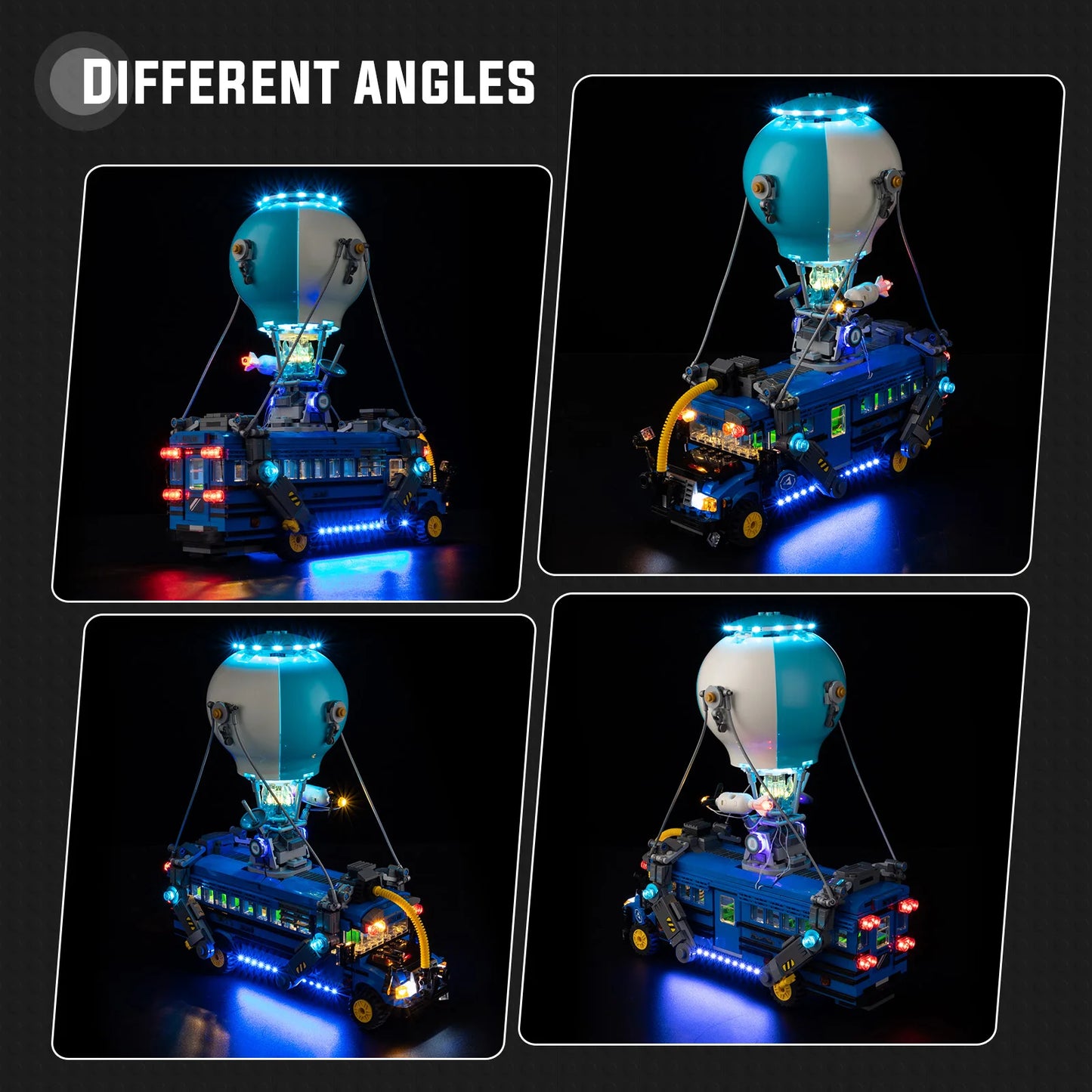 No Model LED Lighting Set Suitable for LEGO Fortnite Battle Bus 77073 Building Blocks