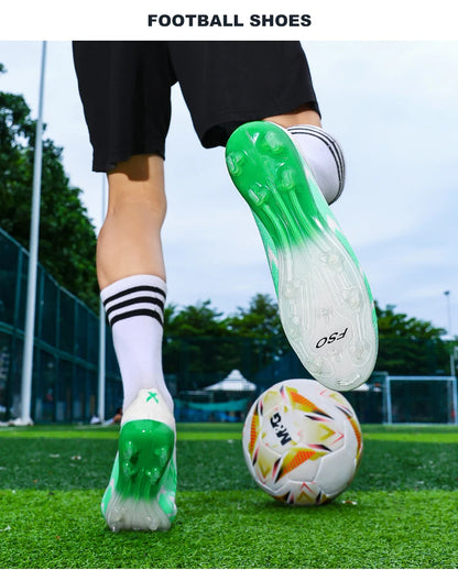 New Men Football Boots Non-Slip Boys Outdoor Hot-selling Soccer Shoes Grass Match Sneakers High-quality Cleats High-top Light