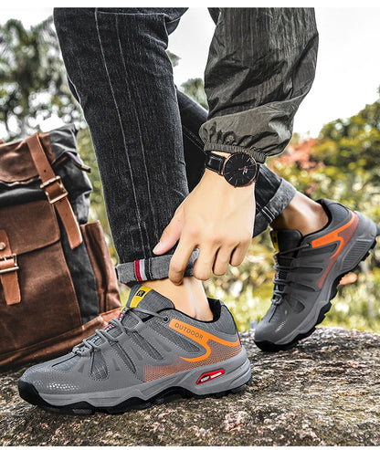 Scarpe da uomo per attività all'aperto - Scarpe da alpinismo antiscivolo da uomo - Calzature da viaggio, escursionismo e avventura - Sneaker casual alla moda
